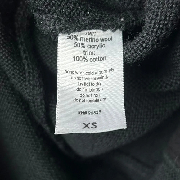 Susana  Monaco Black Elena Knit Hoodie Dress XS - Picture 9 of 9